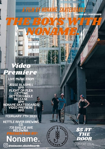 Noname Skateboards Video Premiere | iNFOnews.ca Noname Skateboards Video Premiere