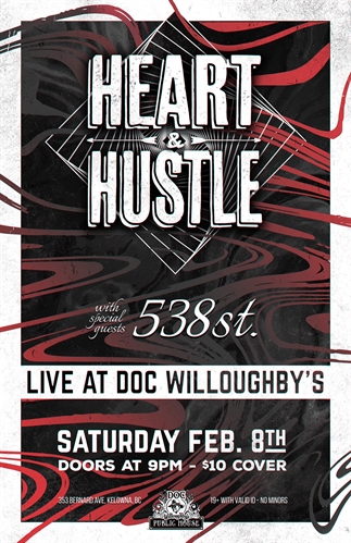 Heart & Hustle Live at Doc Willoughby's! | iNFOnews.ca Heart & Hustle Live at Doc Willoughby’s!