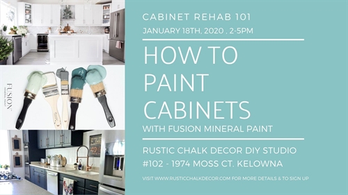 Sold out! How To Paint Cabinets 101 Workshop