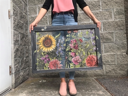 Sold Out! Vintage Window with IOD Image Transfer Workshop