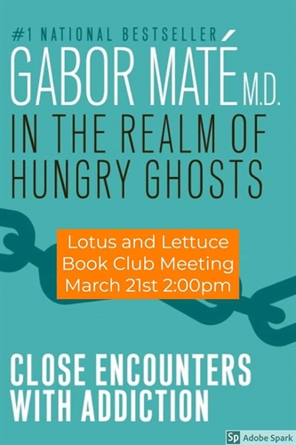 March Book Club (on Zoom) – In the Realm of Hungry Ghosts by Gabor Mate