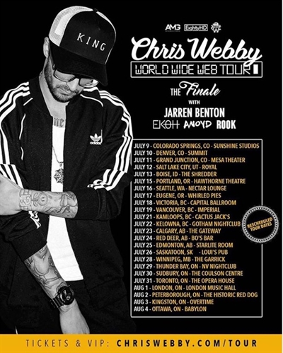 Chris Webby at Cactus Jack's - Kamloops (BC) - July 22nd | iNFOnews.ca Chris Webby at Cactus Jack’s – Kamloops (BC) – July 22nd