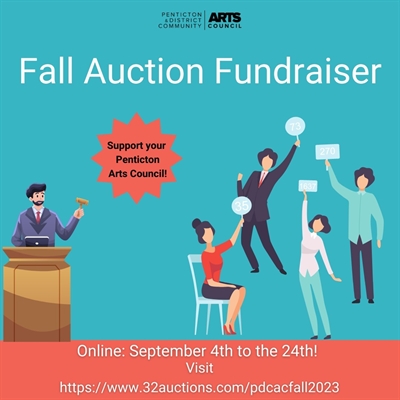 Penticton Arts Council Online Fall Auction Fundraiser (All Weekend)