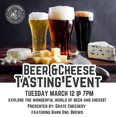 Beer and Cheese Tasting Event
