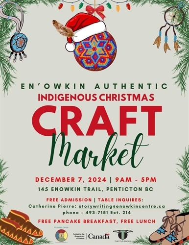 En'owkin Authentic Indigenous Christmas Craft Market | iNFOnews.ca En’owkin Authentic Indigenous Christmas Craft Market