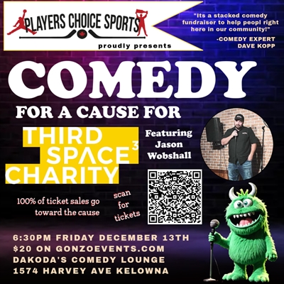 Players Choice Sports presents Comedy for a Cause for Third Space Charity | iNFOnews.ca Players Choice Sports presents Comedy for a Cause for Third Space Charity