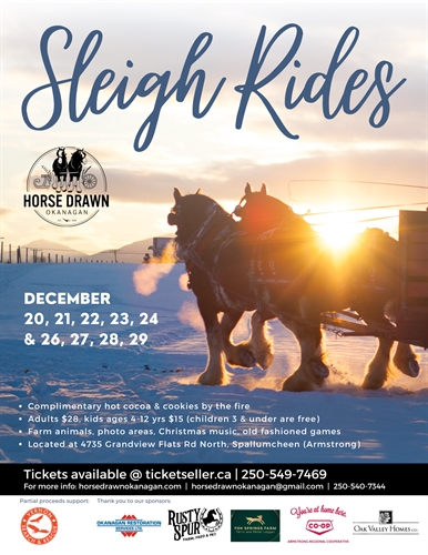 Sleigh Rides (Dec 20-29 not Christmas Day) | iNFOnews.ca Sleigh Rides (Dec 20-29 not Christmas Day)