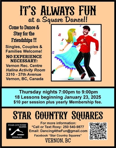 Social Square Dance Lessons and Club