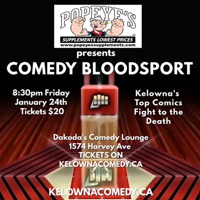 Comedy Bloodsport presented by Popeye’s Supplements