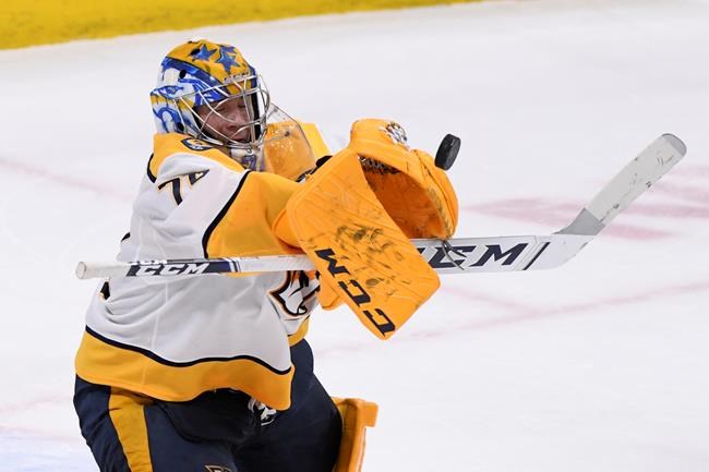 Turris scores, Saros gets first shutout of season as Predators edge Jets 1-0 | iNFOnews.ca