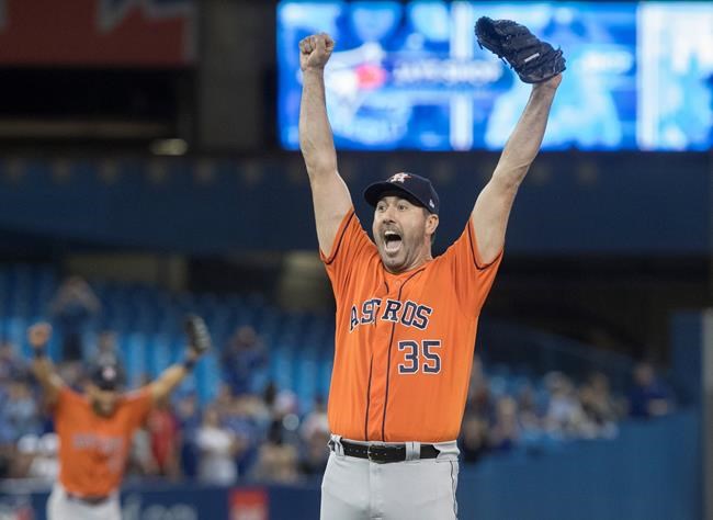 Astros ace Verlander tosses no-hitter against Blue Jays, Houston wins 2-0 | iNFOnews.ca