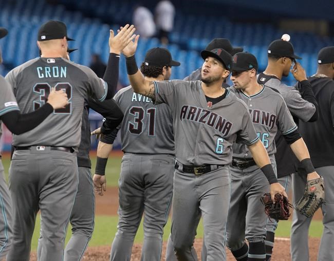Kevin Cron, Diamondbacks use five-run fourth inning to beat Blue Jays 8-2 | iNFOnews.ca Kevin Cron, Diamondbacks use five-run fourth inning to beat Blue Jays 8-2 | iNFOnews.ca