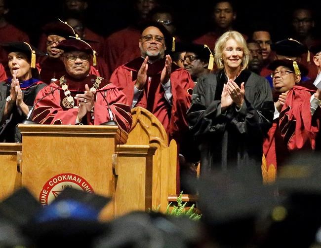 DeVos heckled at graduation for historically black college | iNFOnews.ca