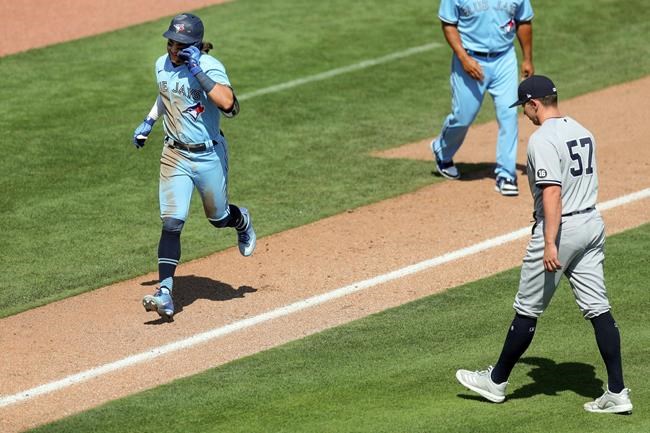 Bichette hits 2nd homer in 9th, Blue Jays beat Yankees 5-4 | iNFOnews.ca Bichette hits 2nd homer in 9th, Blue Jays beat Yankees 5-4 | iNFOnews.ca