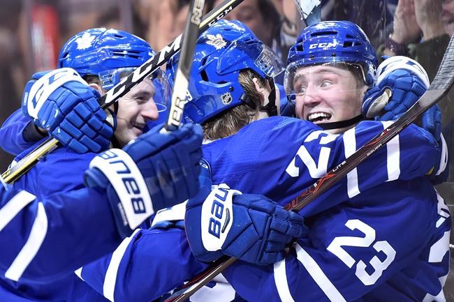 Holl scores first NHL goal hours after call up from minors, Leafs beat Islanders | iNFOnews.ca
