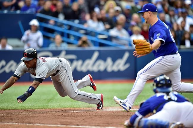 Perez hits homer, four RBI in fifth inning as Indians top Blue Jays 9-8 | iNFOnews.ca