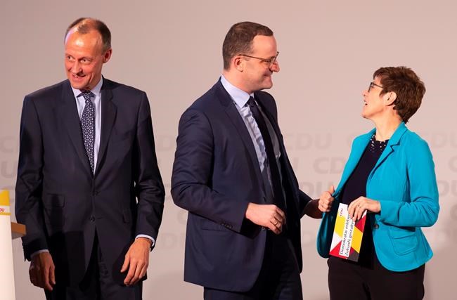 Contender to lead Merkel's party takes heat from rivals | iNFOnews.ca