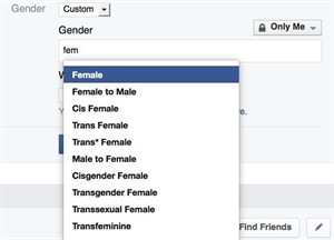 Facebook adds new fill-in-the-blank gender option for those who don't fit site's 58 choices | iNFOnews.ca CP32064157