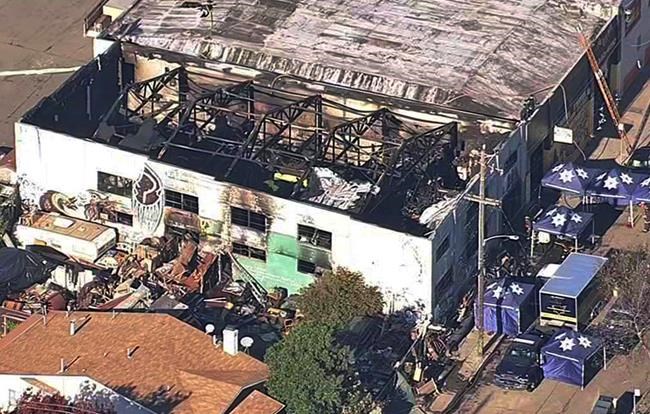 Report details death, panic in Oakland warehouse fire | iNFOnews.ca Report details death, panic in Oakland warehouse fire | iNFOnews.ca