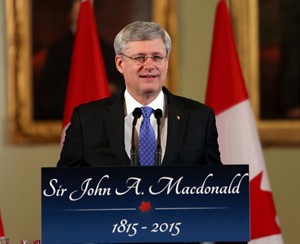 Stephen Harper helps celebrate 200th anniversary of Sir John A. Macdonald's birth | iNFOnews.ca CP31435670
