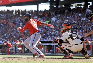 Doug Fister outduels Madison Bumgarner as Nationals beat San Francisco 4-1, avoid elimination | iNFOnews.ca CP30186447