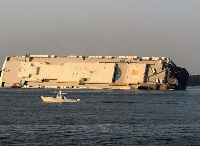 The Latest: 4 missing after cargo ship overturns off Georgia | iNFOnews.ca The Latest: 4 missing after cargo ship overturns off Georgia | iNFOnews.ca