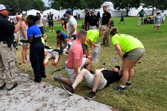 Lightning strike at Tour Championship causes 6 injuries | iNFOnews.ca