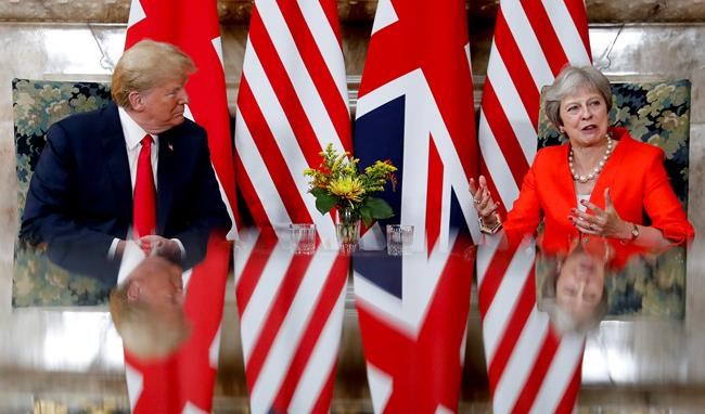 Protests, diplomatic backflips mark Trump's visit to England | iNFOnews.ca