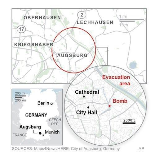 Massive WWII bomb is defused in German town of Augsburg | iNFOnews.ca