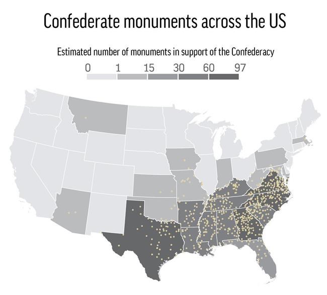 Violence adds momentum to removal of Confederate statues | iNFOnews.ca