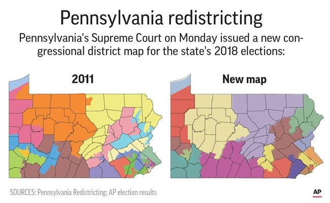 Pennsylvania GOP congressmen file challenge to district map | iNFOnews.ca Pennsylvania GOP congressmen file challenge to district map | iNFOnews.ca