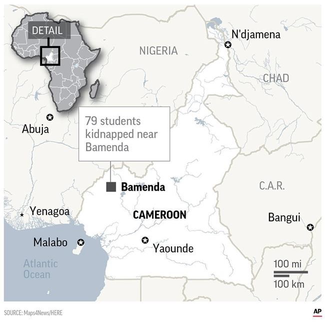 79 kidnapped Cameroon students freed, says church official | iNFOnews.ca