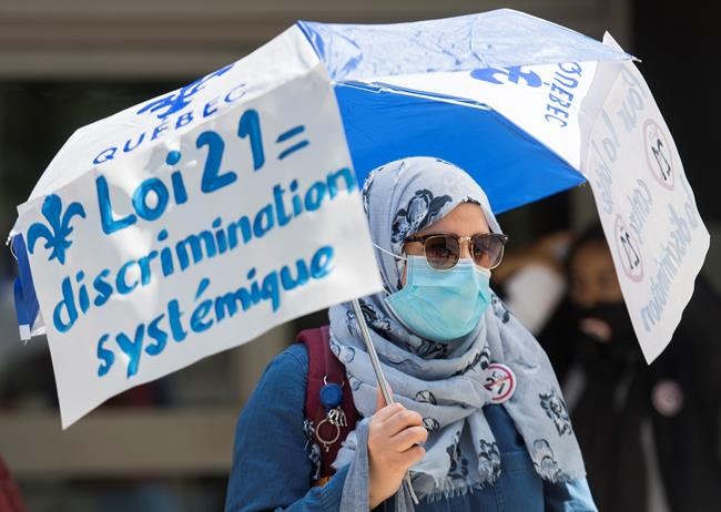 Opponents mark one year since adoption of Quebec's controversial religious symbols law | iNFOnews.ca Opponents mark one year since adoption of Quebec's controversial religious symbols law | iNFOnews.ca