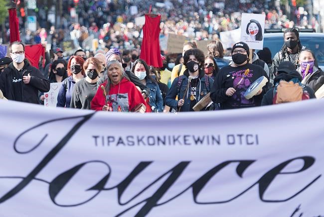 Protesters march through Montreal, calling for 'Justice for Joyce' | iNFOnews.ca