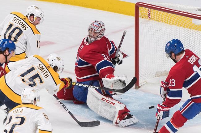 Craig Smith scores twice, Predators bounce back with win over Canadiens | iNFOnews.ca