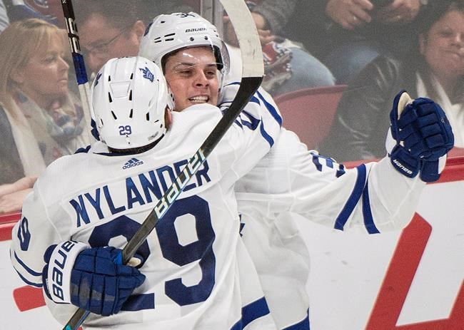 Matthews scores twice as Maple Leafs edge Canadiens 4-3 in overtime win | iNFOnews.ca Matthews scores twice as Maple Leafs edge Canadiens 4-3 in overtime win | iNFOnews.ca