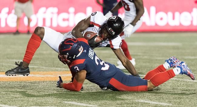 DeVonte Dedmon runs back two kicks for TDs, Redblacks beat Alouettes in OT | iNFOnews.ca