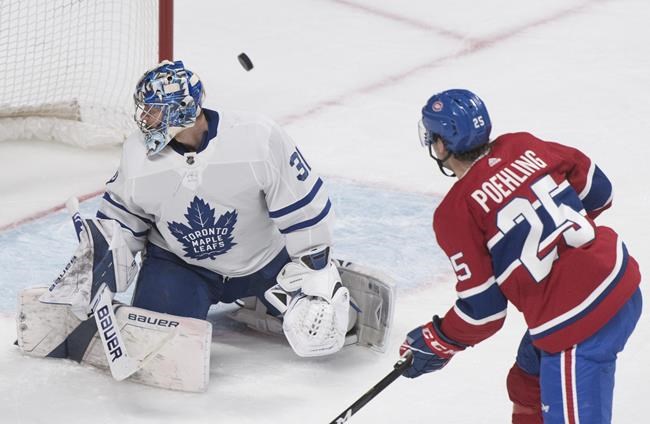 Ryan Poehling shines in NHL debut, leading Canadiens to win over Maple Leafs | iNFOnews.ca