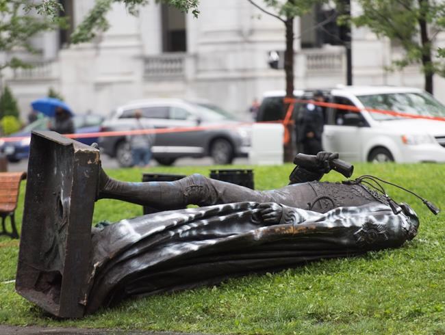 Trudeau calls out vandals who toppled Montreal's Macdonald statue | iNFOnews.ca Trudeau calls out vandals who toppled Montreal's Macdonald statue | iNFOnews.ca