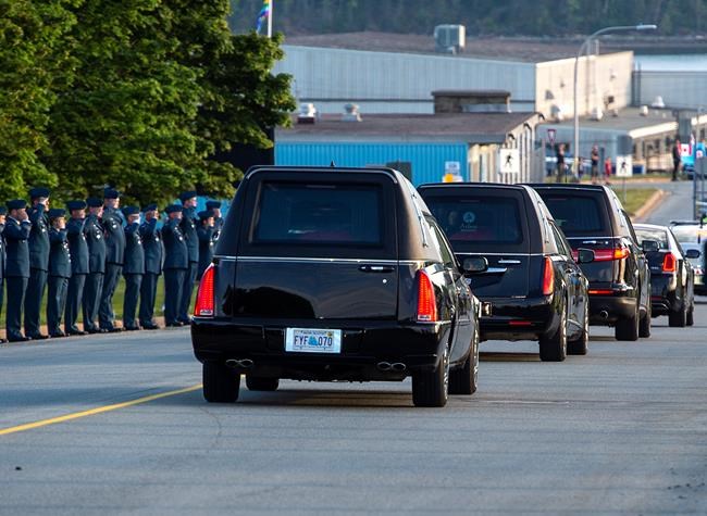 Motorcade procession held for four military members killed in crash | iNFOnews.ca