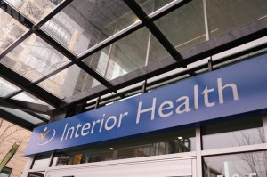 A photo of the Interior Health sign.