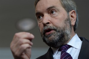 Up to alleged victims to decide to come forward and complain, Mulcair says | iNFOnews.ca CP30770933