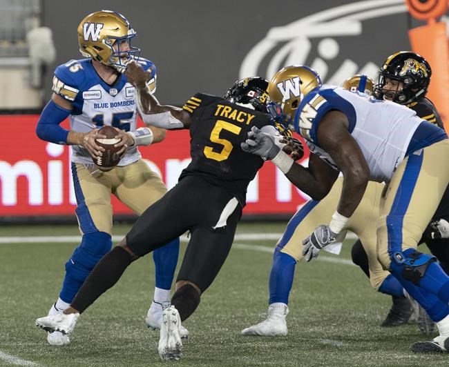 Veteran defensive lineman Tracy unsure when he'll play for Montreal Alouettes | iNFOnews.ca