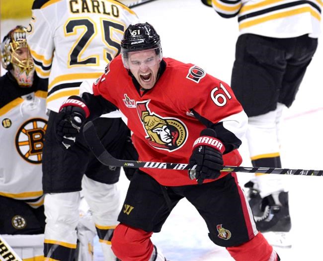 Hoffman's winner lifts Senators over Bruins 4-2 in potential playoff preview | iNFOnews.ca