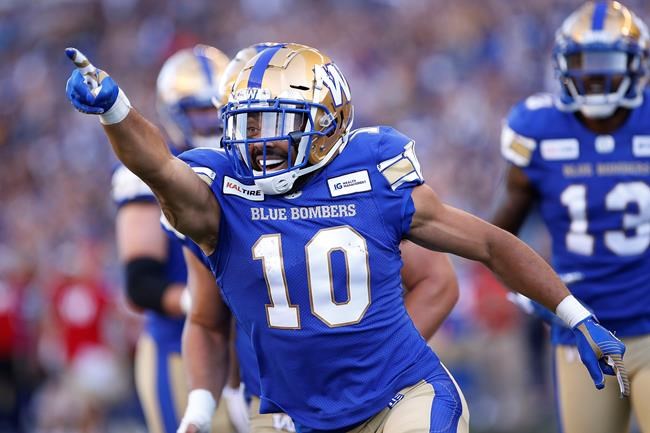 Lucky Whitehead catches two touchdowns to lead Blue Bombers past Eskimos 28-21 | iNFOnews.ca
