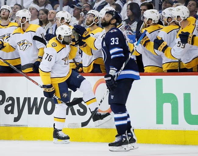 Subban silences hecklers, scores as Nashville beats Winnipeg to even series | iNFOnews.ca