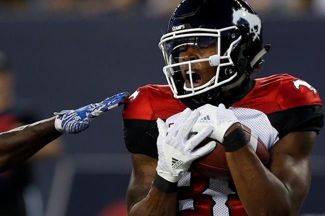 Jorden scores two touchdowns as Stampeders down Blue Bombers 29-10 | iNFOnews.ca