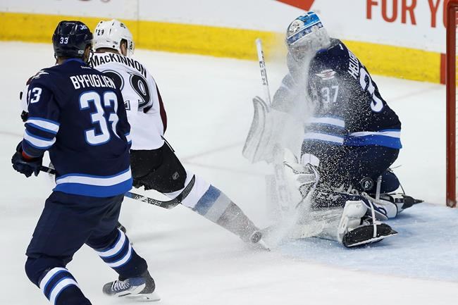 Hellebuyck seconds away from back-to-back shutouts as Jets beat Avalanche 6-1 | iNFOnews.ca Hellebuyck seconds away from back-to-back shutouts as Jets beat Avalanche 6-1 | iNFOnews.ca