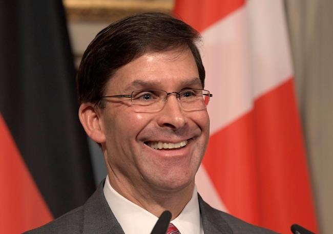 Esper defends shifting defence funds for Trump's border wall | iNFOnews.ca CP637292778