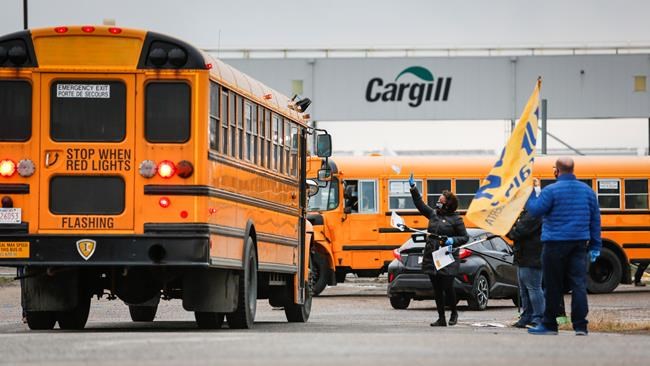 'Numb and very lost': Meat plant reopens as memorial held for Cargill worker | iNFOnews.ca